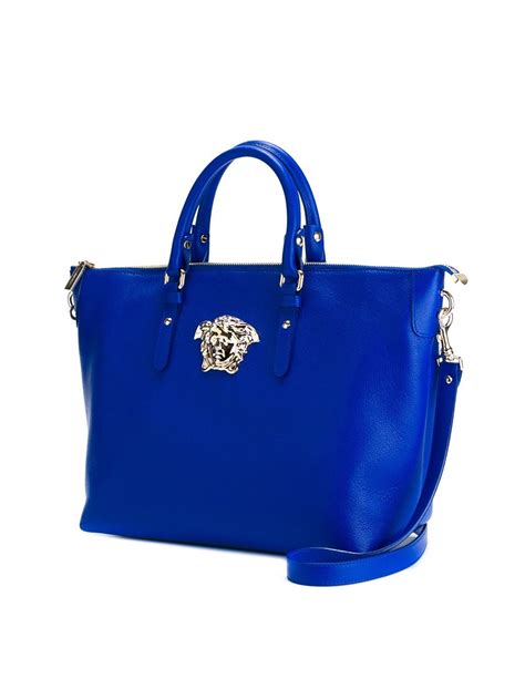 versace blue medusa bag|versace medusa tote bag.